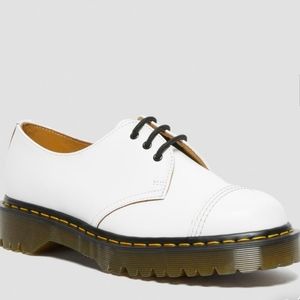 Dr Martens 1461 Bex Made In England Toe Cap Oxford Shoes Mens-11 White Smooth